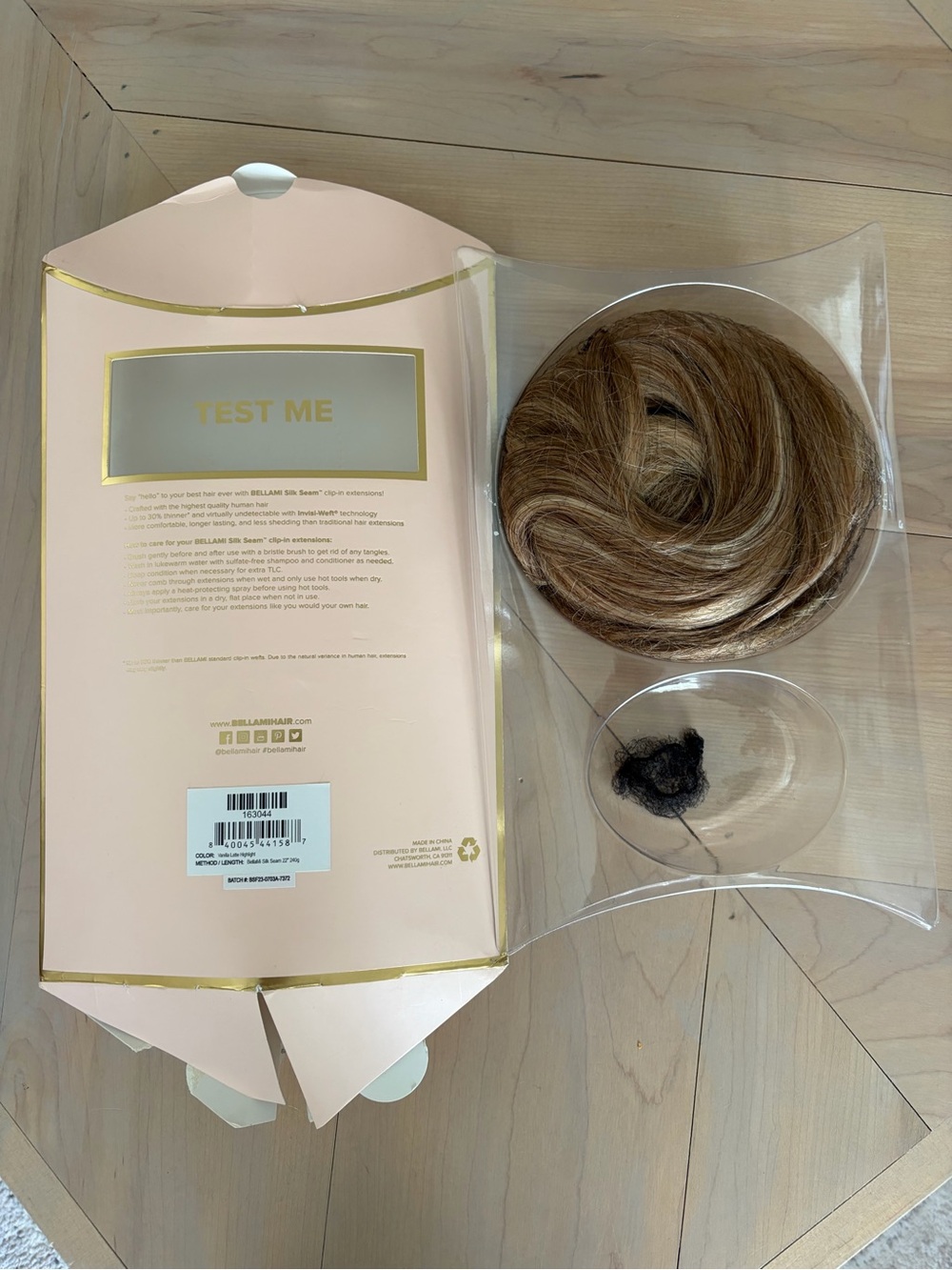 BELLAMI Silk Seam 22” 240g Clip-In Hair Extensions Vanilla Latte Highlight